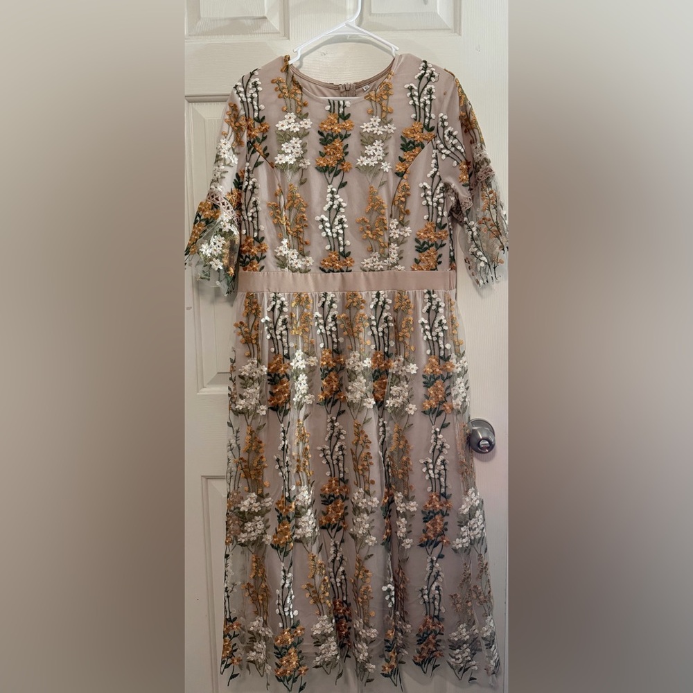 Floral Embroidered Dress